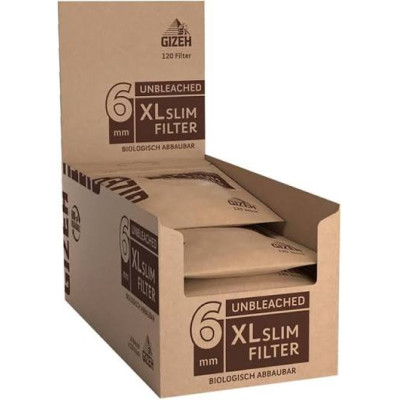 PROV-C00001831 GIZEH FILTRI 6MM XL UNBLEACHED 120X10